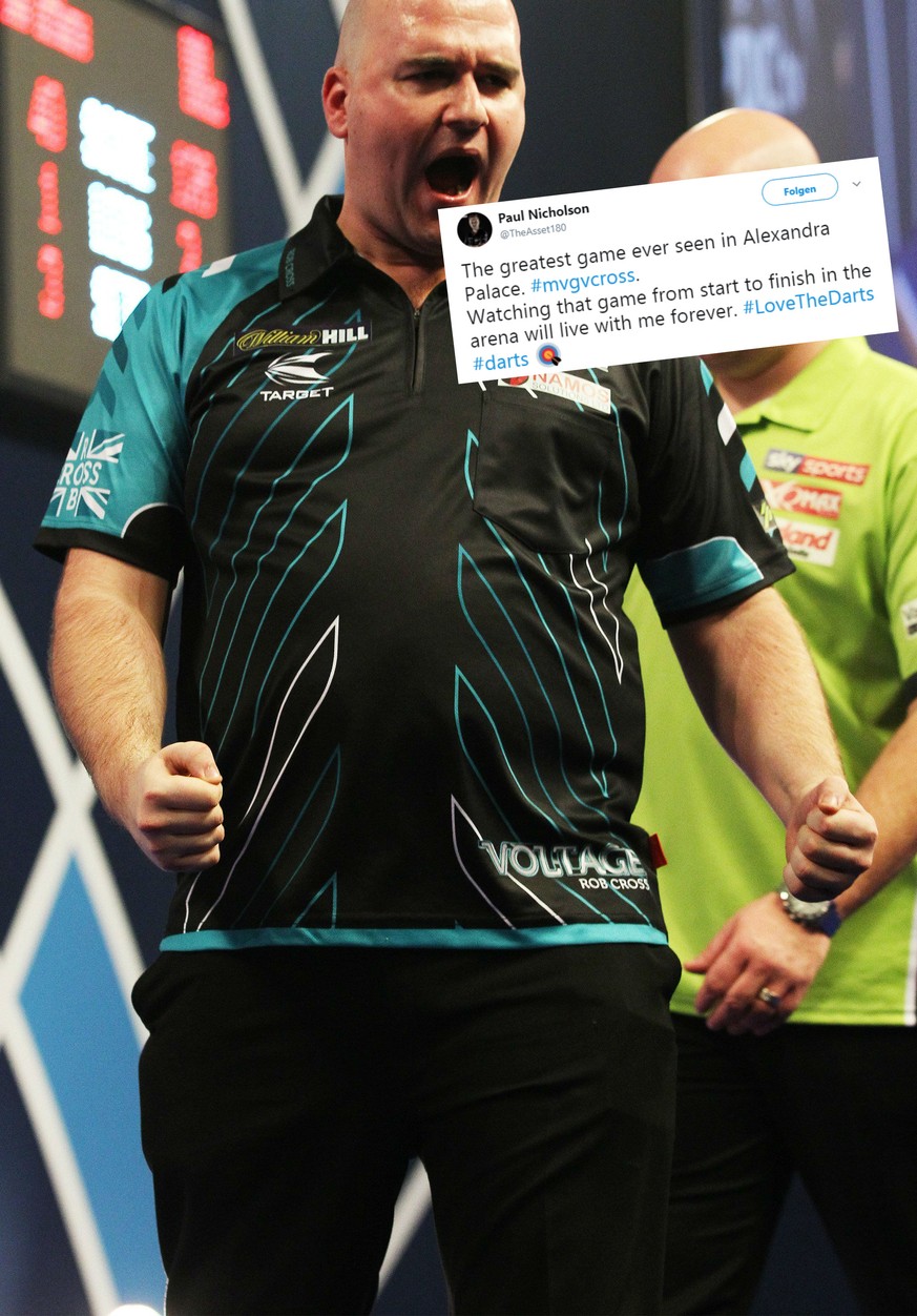 Der Aufsteiger, die Stimmen, die Reaktionen – die Darts-Welt steht nach Cross' Sieg Kopf