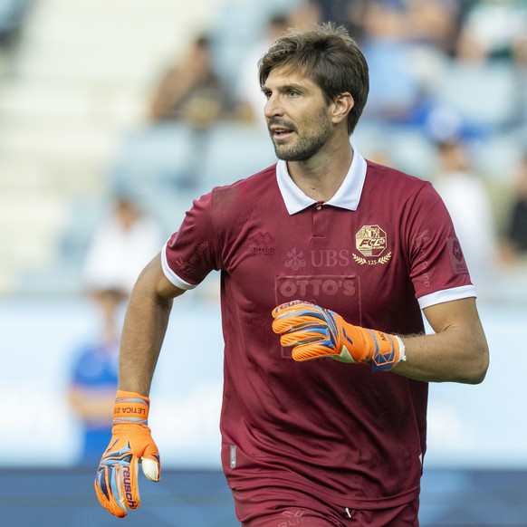 Torhueter Karlo Letica von Luzern beim Super League Meisterschaftsspiel zwischen dem FC Luzern und dem FC Lausanne-Sport vom Samstag, 22. August 2026 in Luzern. (KEYSTONE/Urs Flueeler)