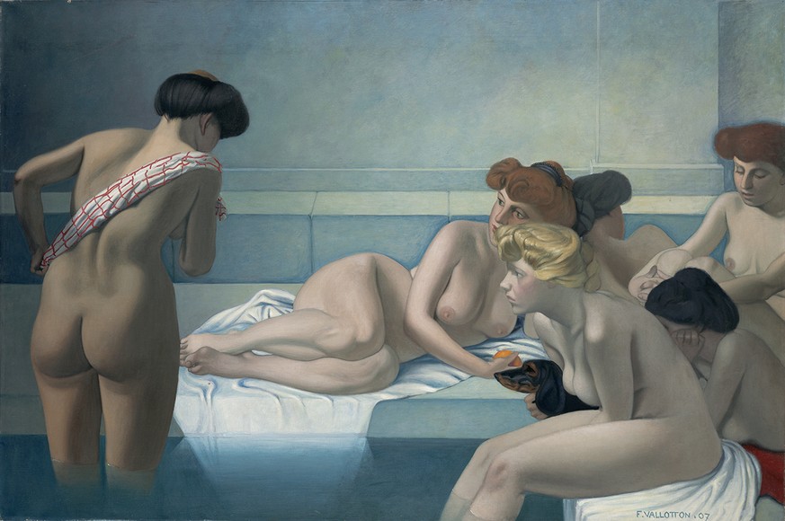 Félix Edouard Vallotton, «Le bain turc», 1907.