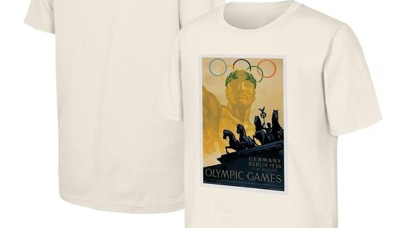 Diese T-Shirts waren im Olympia-Onlineshop erhältlich.