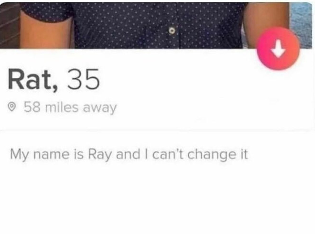 Tinder-Fail: Rat heisst eigentlich Ray.