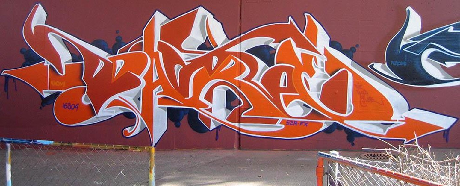 Graffito von Dare in Basel.