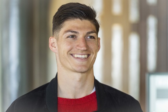 Steven Zuber beim Zusammenzug der Fussballnationalmannschaft im Hotel Atlantis, am Montag, 18. Maerz 2019, in Zuerich.(KEYSTONE/Melanie Duchene)