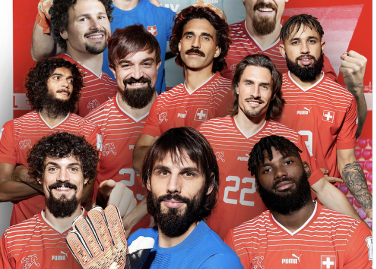 L'équipe de Suisse revisitée par un montage du FC Bâle.