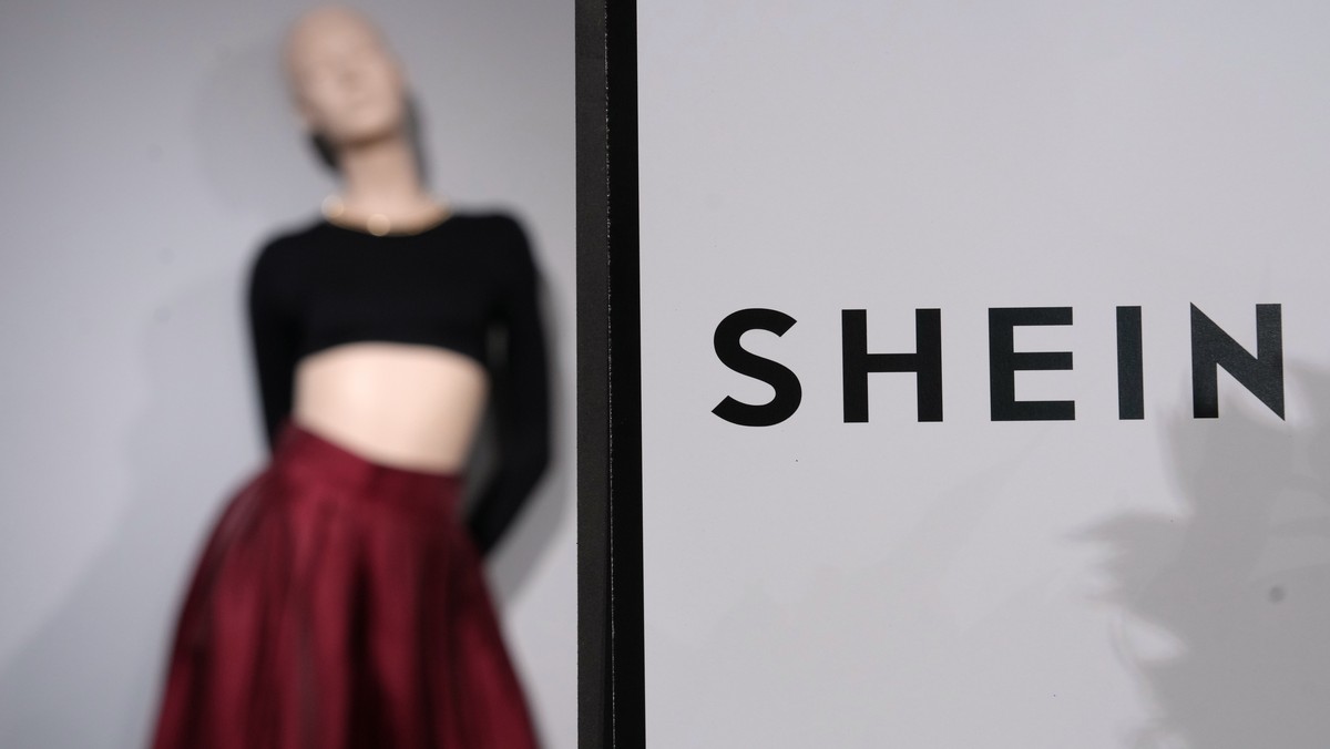 FILE - Clothes by Chinese company Shein are seen in the BHV (Bazar de l'Hotel de Ville) department store, Tuesday, Nov. 4, 2025 in Paris. (AP Photo/Aurelien Morissard, File)
Shein Everlane