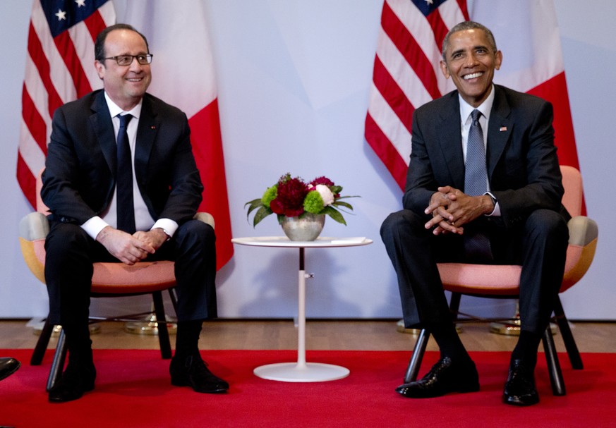 Friede, Freude, Abhörskandal? Frankreichs Präsident Hollande und US-Präsident Obama, neulich beim G7-Gipfel.