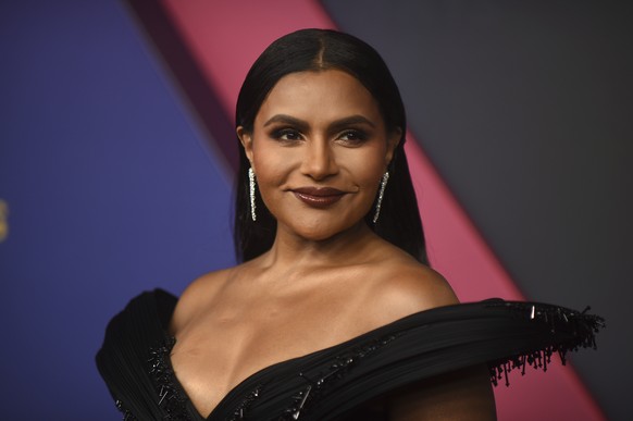Mindy Kaling arrives at the 76th Primetime Emmy Awards on Sunday, Sept. 15, 2024, at the Peacock Theater in Los Angeles. (Photo by Richard Shotwell/Invision/AP)
Mindy Kaling