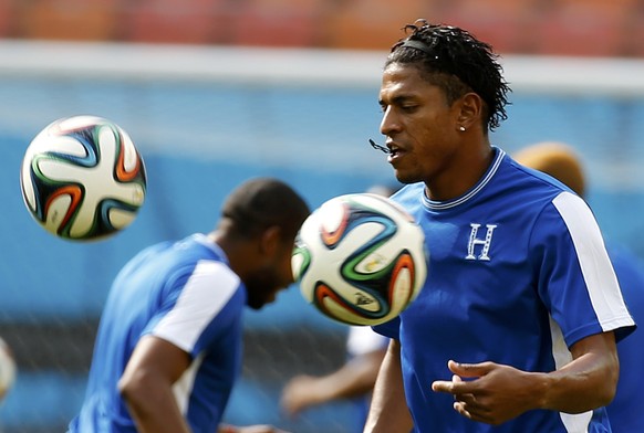 Auf ihm ruhen die Hoffnungen von 8 Millionen Honduranern: Stürmer Carlo Costly beim Abschlusstraining.