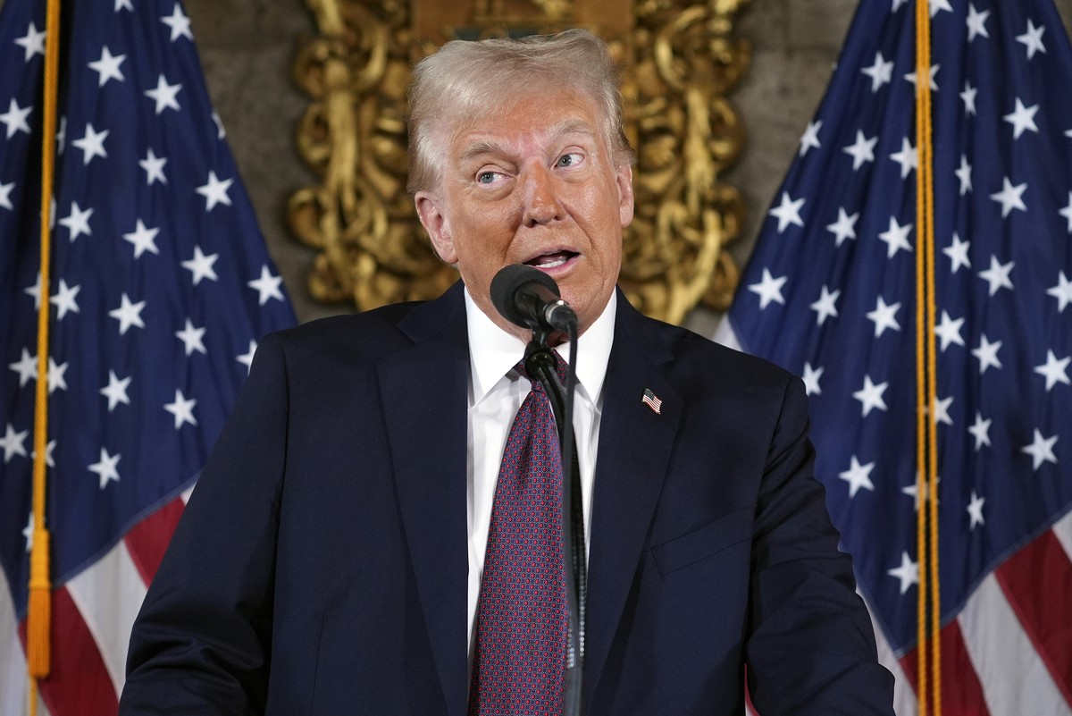 FILE - President-elect Donald Trump speaks during a news conference at Mar-a-Lago, in Palm Beach, Fla., Jan. 7, 2025. (AP Photo/Evan Vucci,File)
Donald Trump