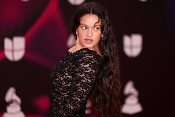 FILE - RosalÌa appears at the 24th annual Latin Grammy Awards in Seville, Spain, on Nov. 16, 2023. (Photo by Vianney Le Caer/Invision/AP, File)
Rosalia