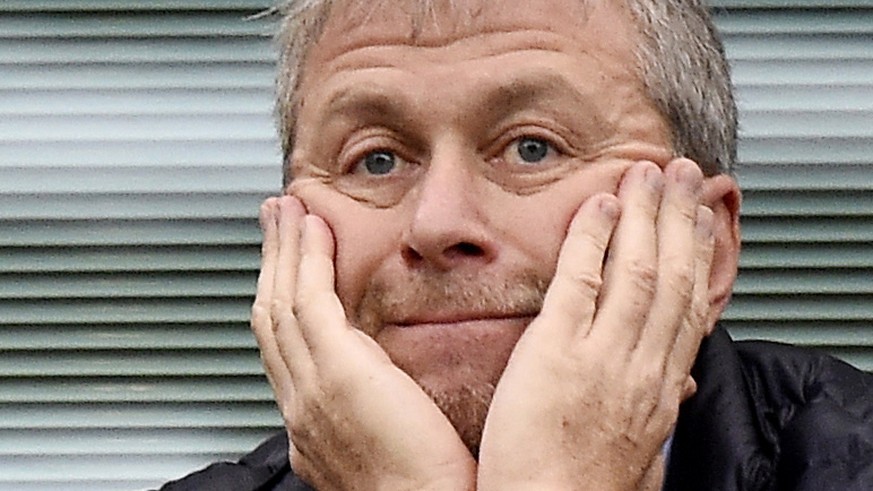 epa06752331 (FILE) Chelsea owner Roman Abramovich watches the game from the stands against Sunderland during the English Premier League soccer match between Chelsea and Sunderland at Stamford Bridge i ...