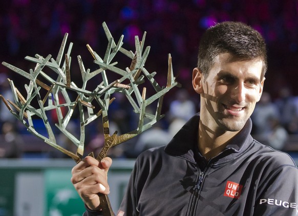 Novak Djokovic nach seinem Sieg in Paris.
