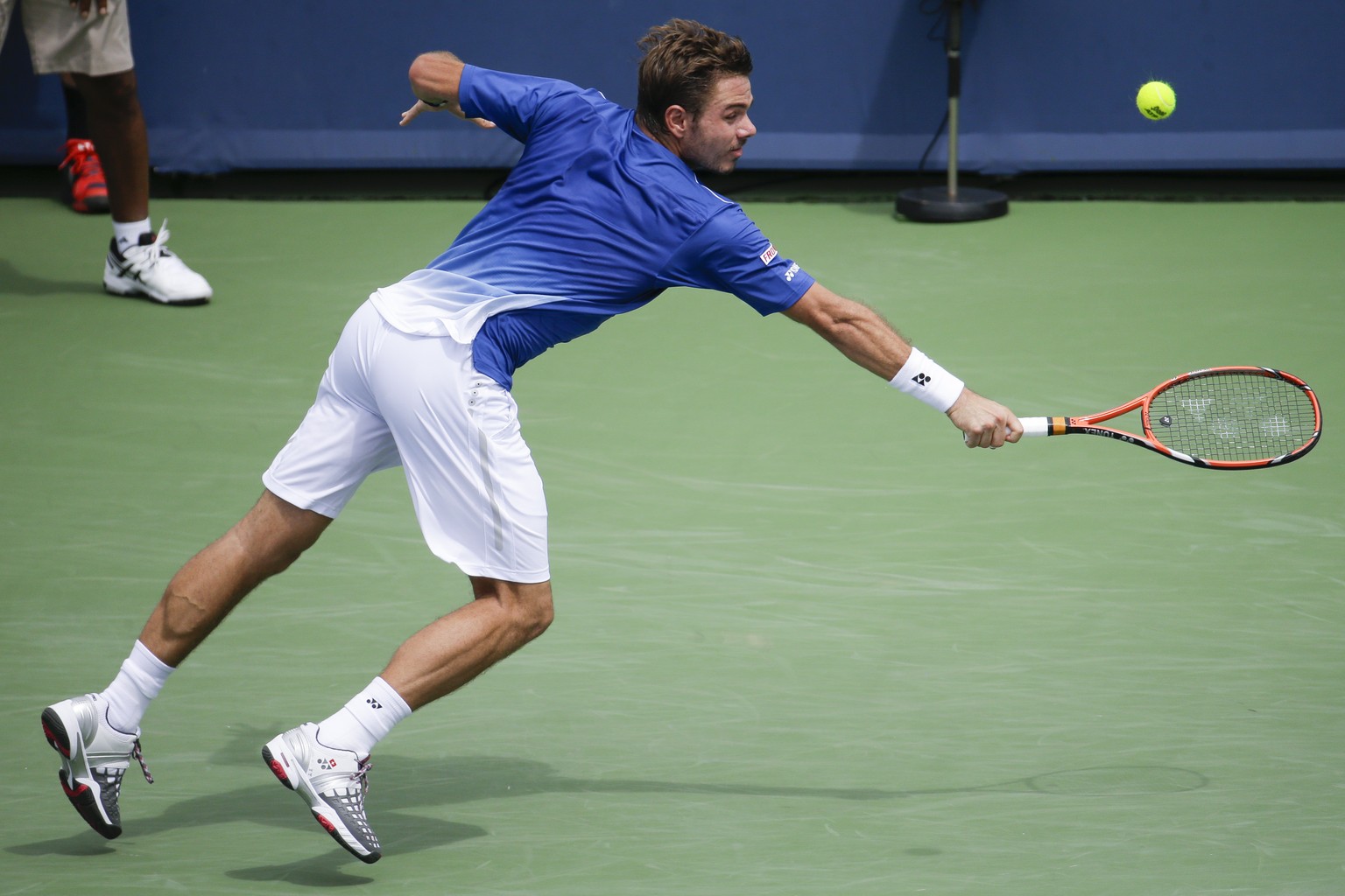 2 Stunden und 20 Minuten benötigt Wawrinka, um den 18-Jährigen Coric zu bodigen.&nbsp;