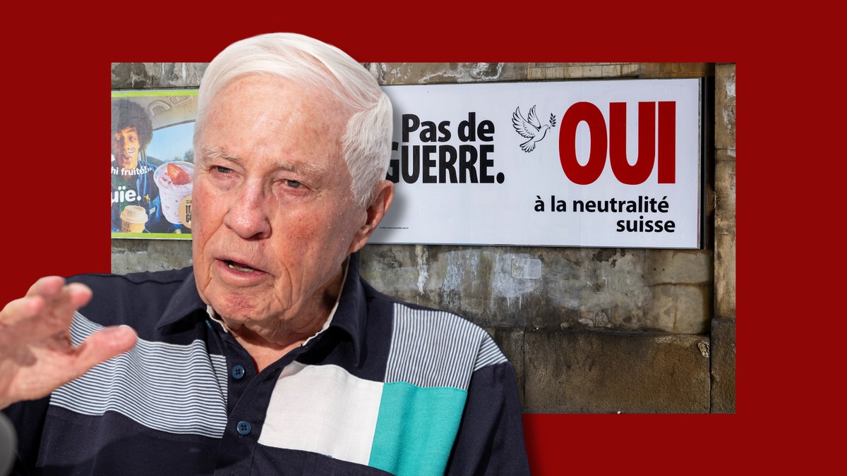 Les partisans de l'initiative sur la neutralité sont emmenés par Christoph Blocher, figure historique de l'UDC.