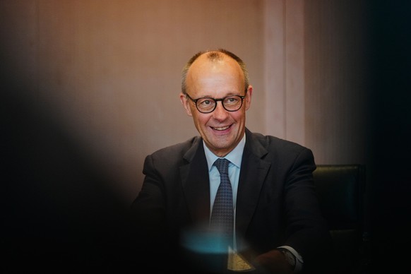 German Chancellor Friedrich Merz attends the cabinet meeting at the chancellery in Berlin, Germany, Wednesday, Dec. 10, 2025. (AP Photo/Markus Schreiber)
Germany Politics