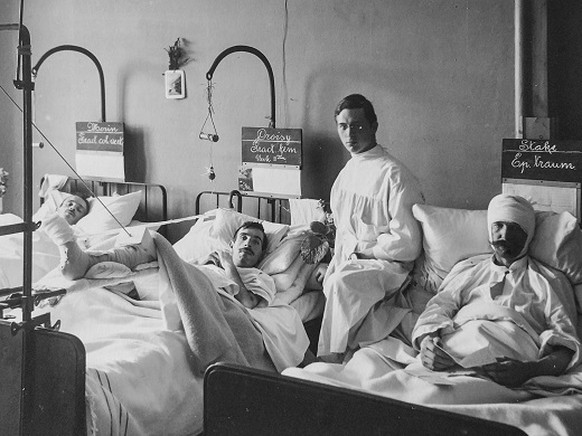 Ein Blick ins französische Lager im designierten SUVA-Hauptgebäude ...