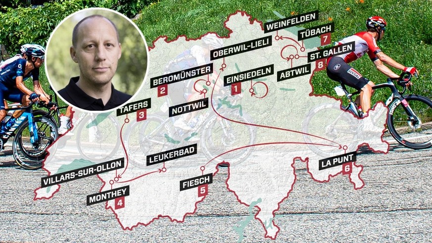 Zde je návod, jak David Loosli plánuje trasu