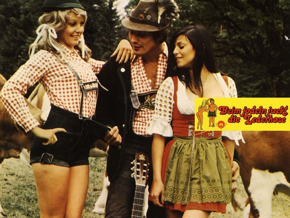 Kann man auch dienstags gucken: Konstantin Wecker in «Beim Jodeln juckt die Lederhose» (Deutschland, 1974)&nbsp;