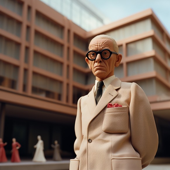 The architect for a sober building that could be his work.