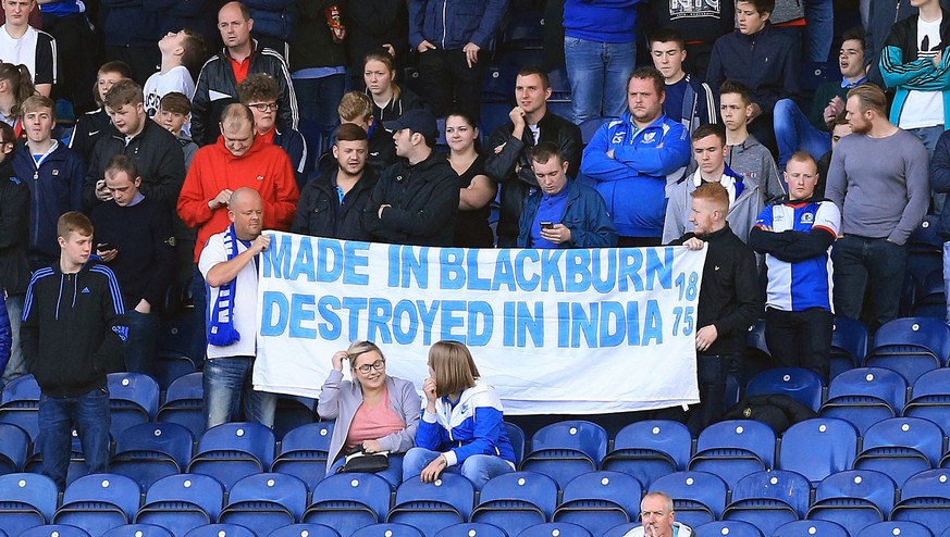 Der 18/75-Protest in Blackburn.