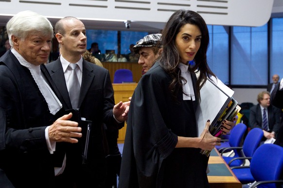 Staranwältin Amal Clooney vertrat Nebenkläger Armenien.