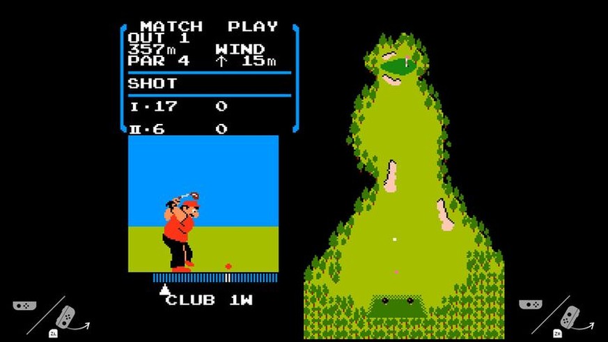 Das NES-Spiel «Golf» von 1984 ist in jeder Switch verborgen.