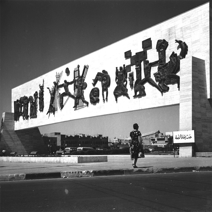 Freiheitsdenkmal am Freiheitsplatz (frühe 1960er-Jahre).