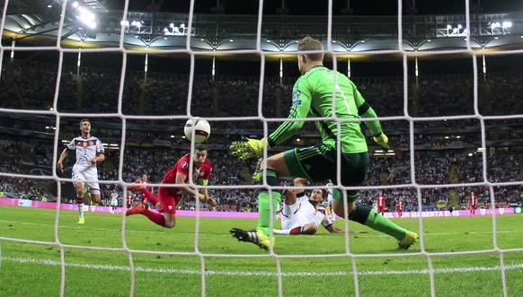 Robert Lewandowski trifft auch gegen Deutschland. Er ist in der laufenden EM-Quali bisher der beste Skorer.