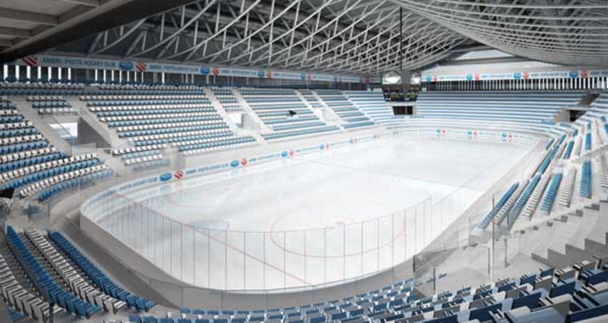 So könnte das neue Ambri-Stadion dereinst aussehen.