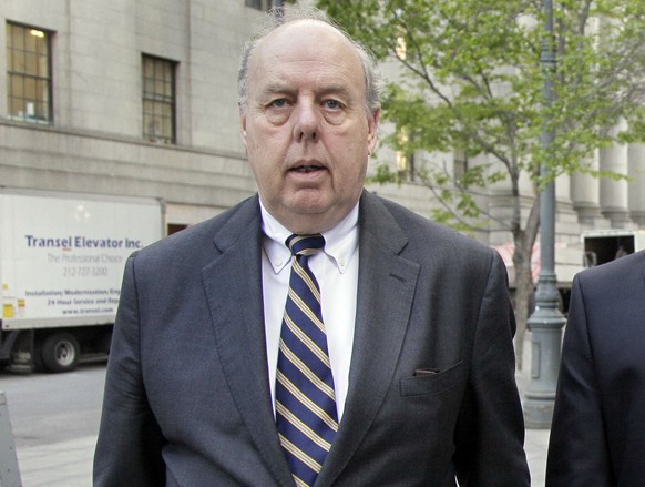 FILE - In this April 29, 20111, file photo, Attorney John Dowd walks in New York. Down, one of the key lawyers in President Donald Trump’s corner navigated a popular United States senator through cris ...