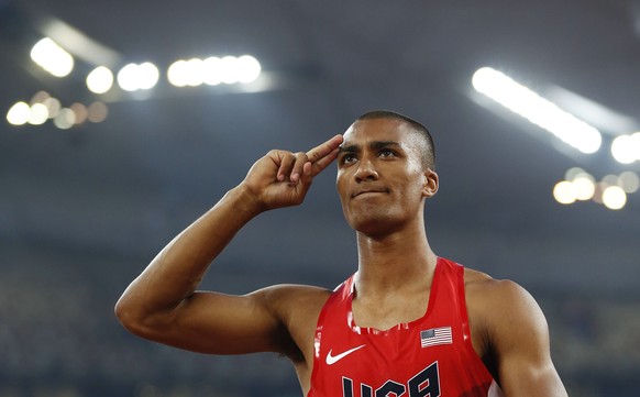 29.08.2015; Peking; Leichtathletik WM Peking 2015 - Zehnkampf Maenner; 
Ashton Eaton (USA) (Wang Lili/Zuma Press/freshfocus)