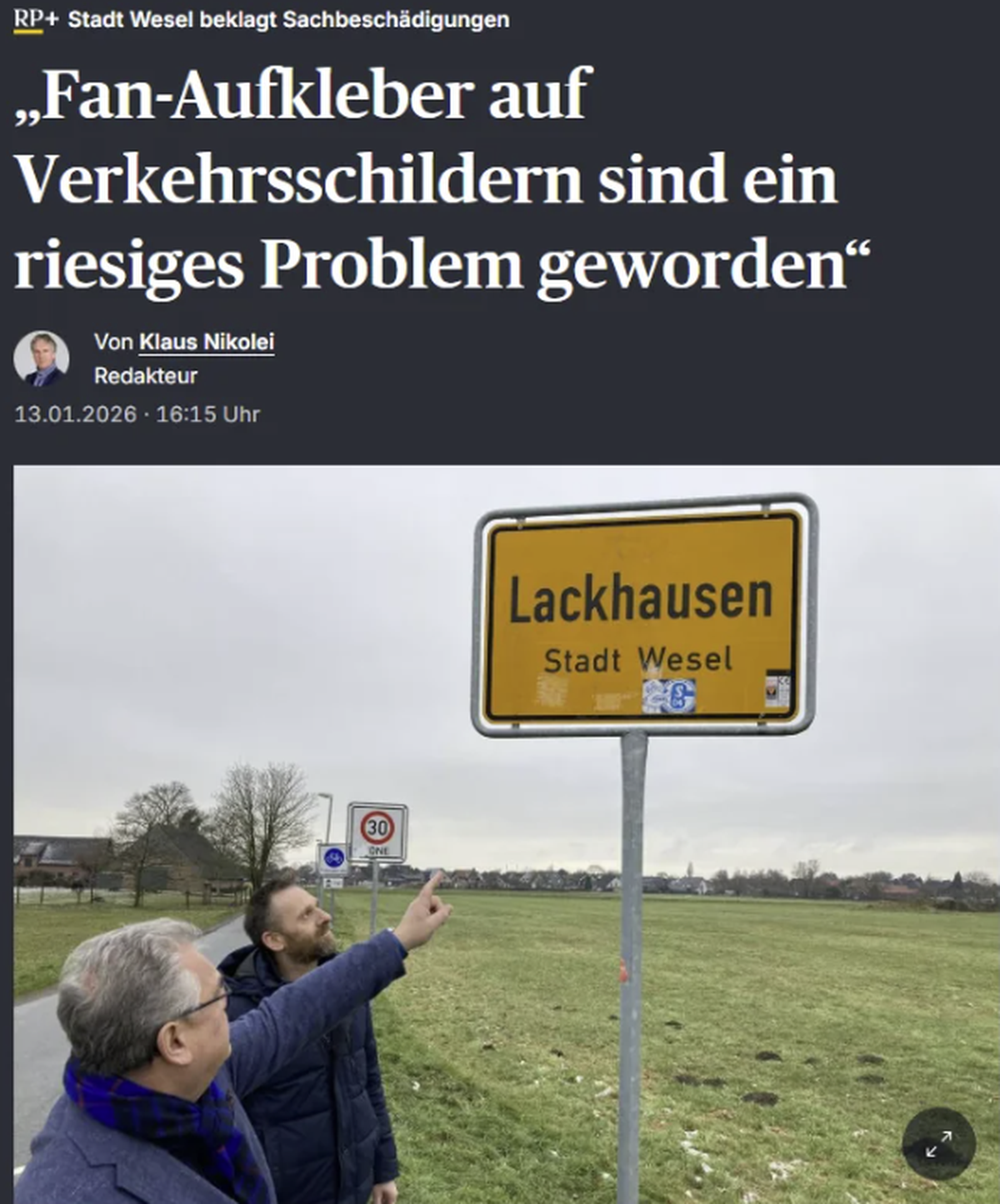 Rentner zeigen auf Dinge