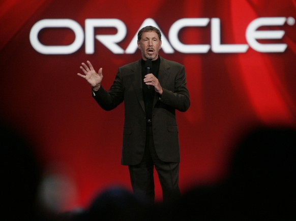 Der Gr�nder des Software-Konzerns Oracle, Larry Ellison, kann zufrieden sein. Dank dem Trend zu Home Office hat Oracle brillante Ergebnisse erzielt. (Archivbild)