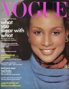 Johnson als erste Schwarze 1974 auf dem Cover der «Vogue».