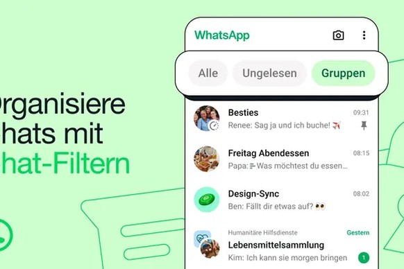 Whatsapp neues Layout