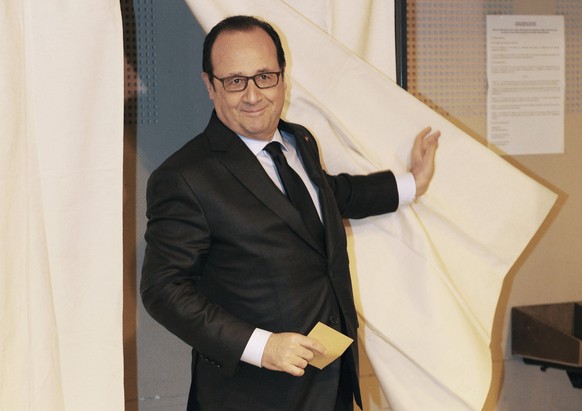 Der Wahlverlierer:&nbsp;Präsident&nbsp;François Hollande von den Sozialisten.