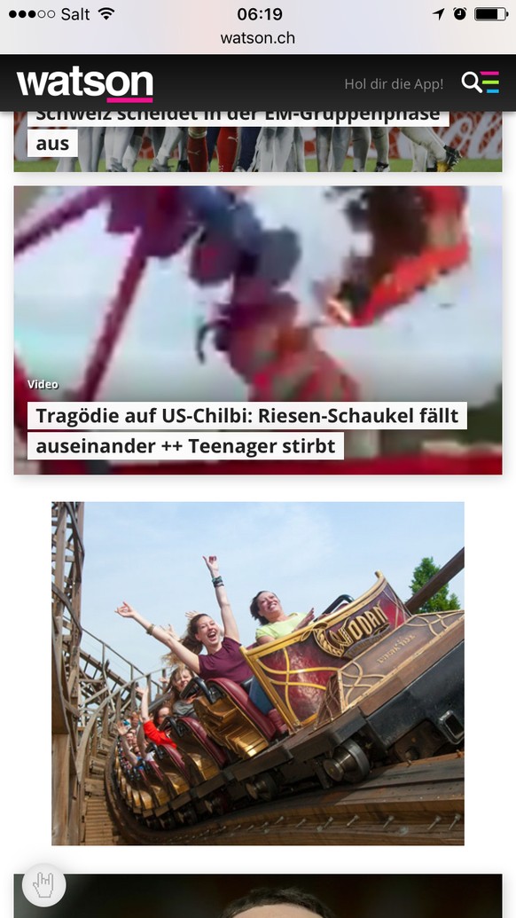 TragГ¶die auf US-Chilbi: Riesen-Schaukel fГ¤llt auseinander ++ Teenager stirbt
Hm рџ¤”