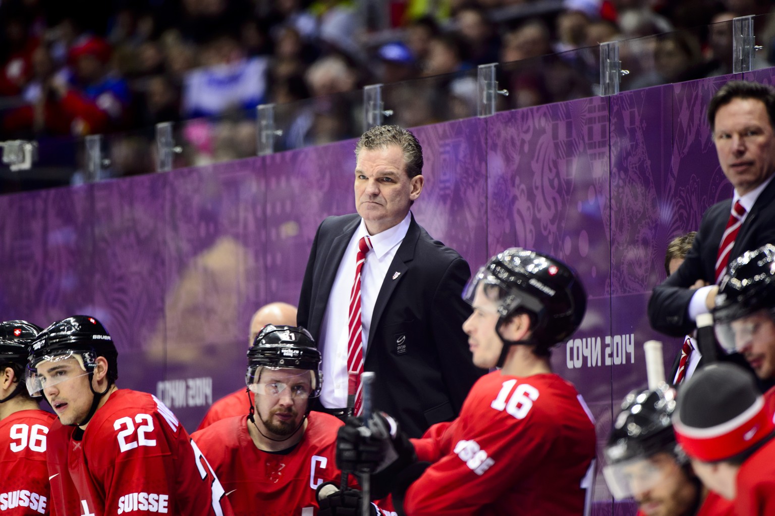 Enttäuschung bei Sean Simpson und seinem Team nach dem unerwarteten Achtelsfinal-Aus.