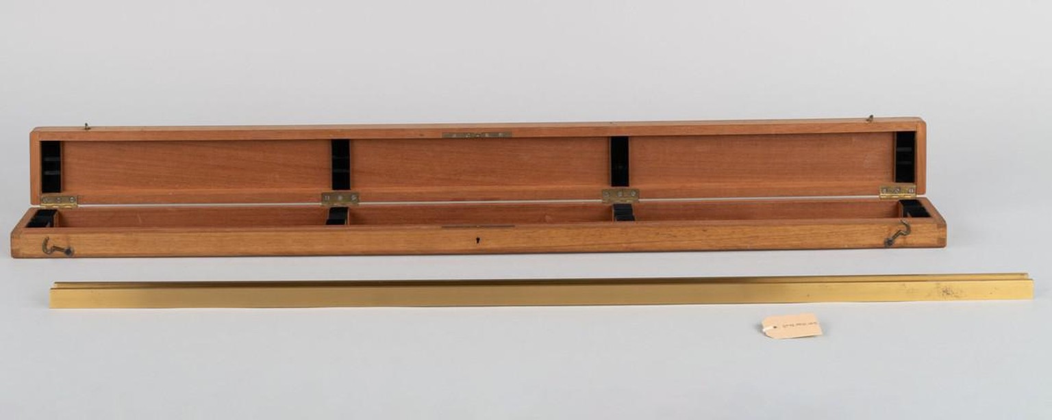 Ein sogenannter «Urmeter» aus Messing aus der Sammlung wissenschaftlicher Instrumente und Lehrmittel der ETH.