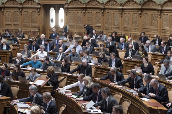 Der Nationalrat als Symbol des Milizsystems.