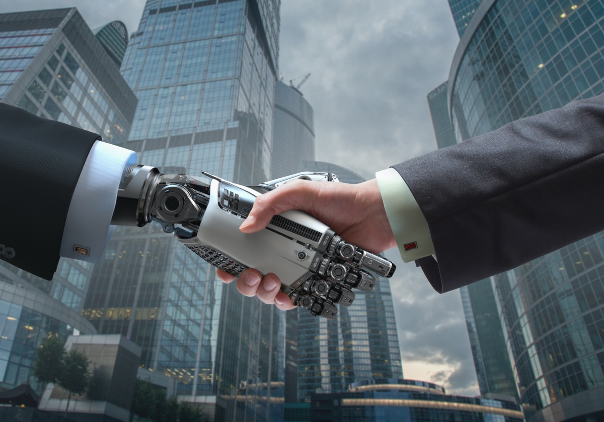 Der Handschlag mit der künstlichen Intelligenz wird ein gefährliches Abenteuer für die Menschen.&nbsp;