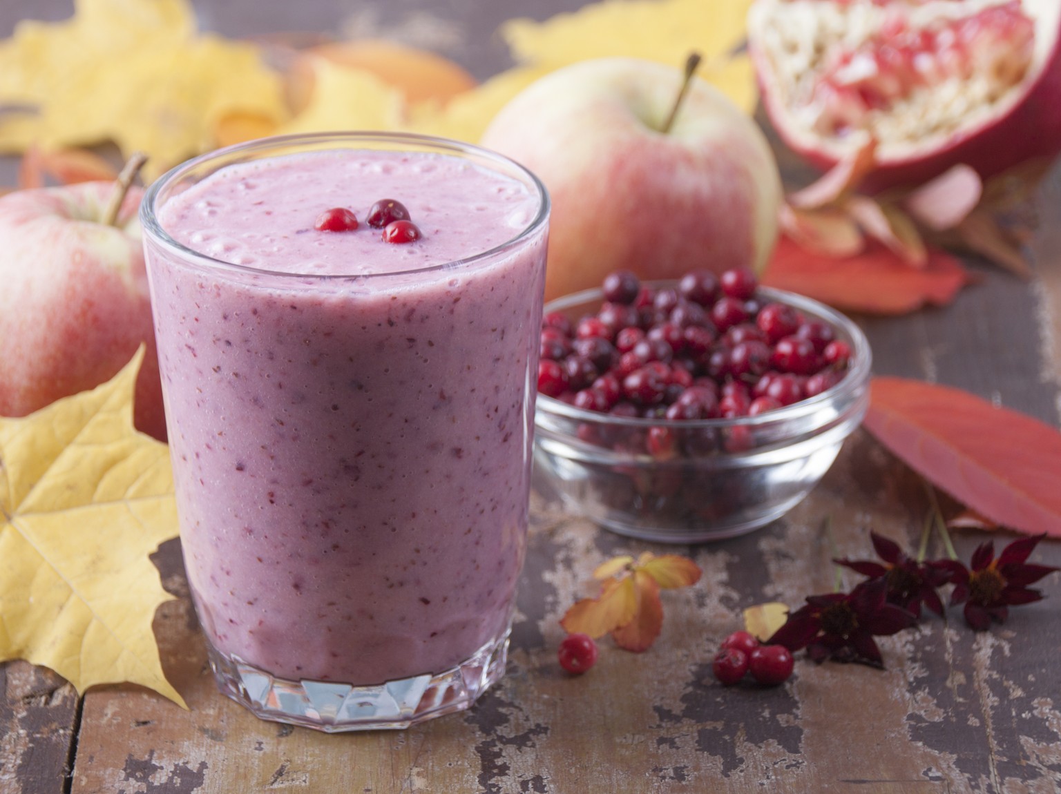 Apfel-Cranberry-Smoothie