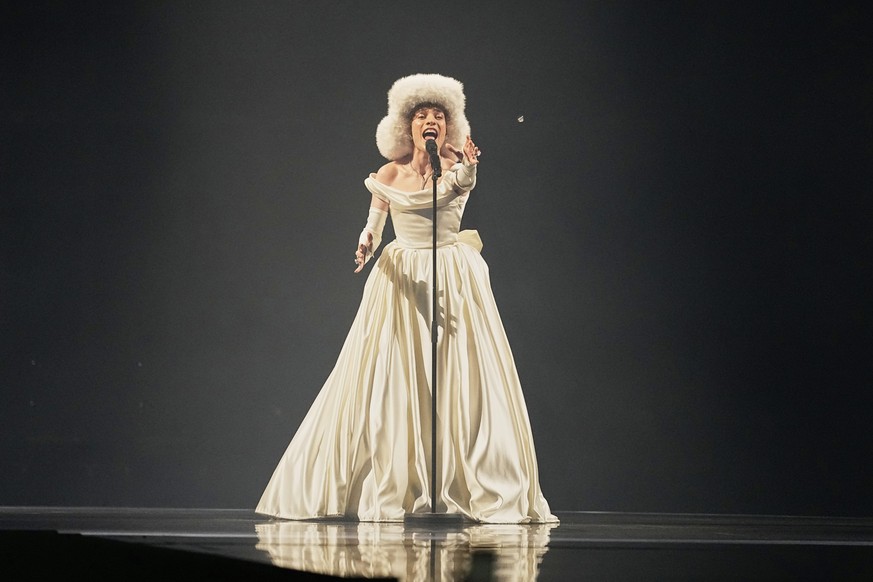 Nemo performs the song The Code during the Grand Final of the 69th Eurovision Song Contest, in Basel, Switzerland, Saturday, May 17, 2025. (AP Photo/Martin Meissner)
Switzerland Eurovision Song Contes ...
