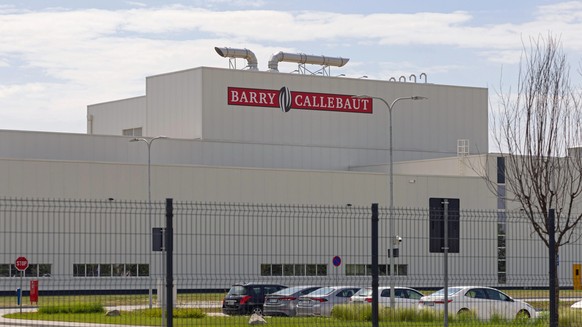 Novi Sad, Serbia - May 23, 2022: Chocolate Factory Building Barry Callebaut at Industrial Free Zone.
