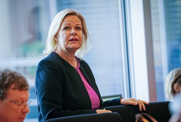 December 14, 2022, Berlin: Nancy Faeser (SPD), Federal Minister f