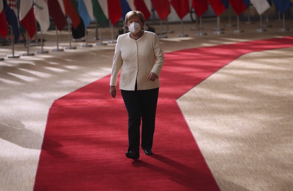 Die deutsche Kanzlerin Angela Merkel am EU-Sondergipfel.