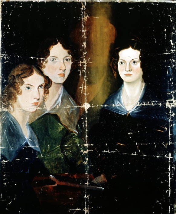 BRANWELL BRONTË. Charlotte (1816-1855), Emily (1818-1848) et Anne (1820-1849) Brontë. English novelists. London, National Portrait Gallery. Credit: Album / AFO