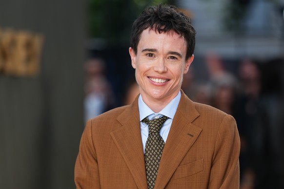 Elliot Page poses for photographers upon arrival at the premiere of the film 'The Odyssey' on Monday, July 6, 2026, in London. (Photo by Scott A Garfitt/Invision/AP)
Elliot Page