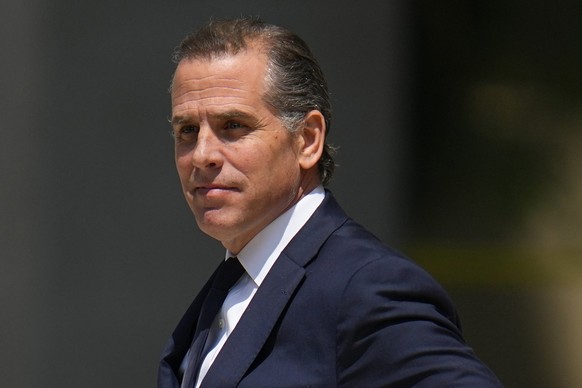 FILE - President Joe Biden&#039;s son Hunter Biden leaves after a court appearance, July 26, 2023, in Wilmington, Del. House Republicans plan to hold their first hearing next week in their impeachment ...