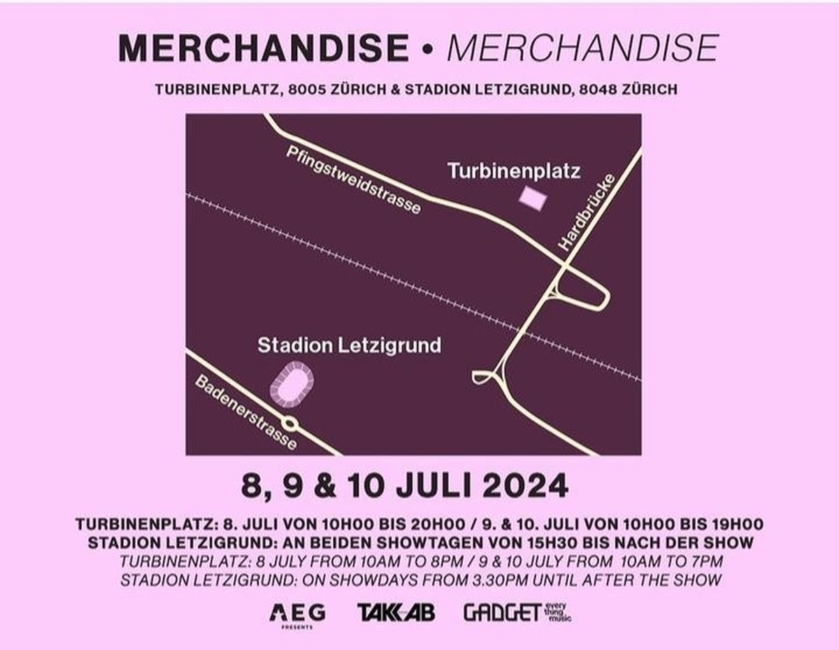 Les stands de merch de Taylor Swift à Zurich sont déjà ouverts depuis ce matin.